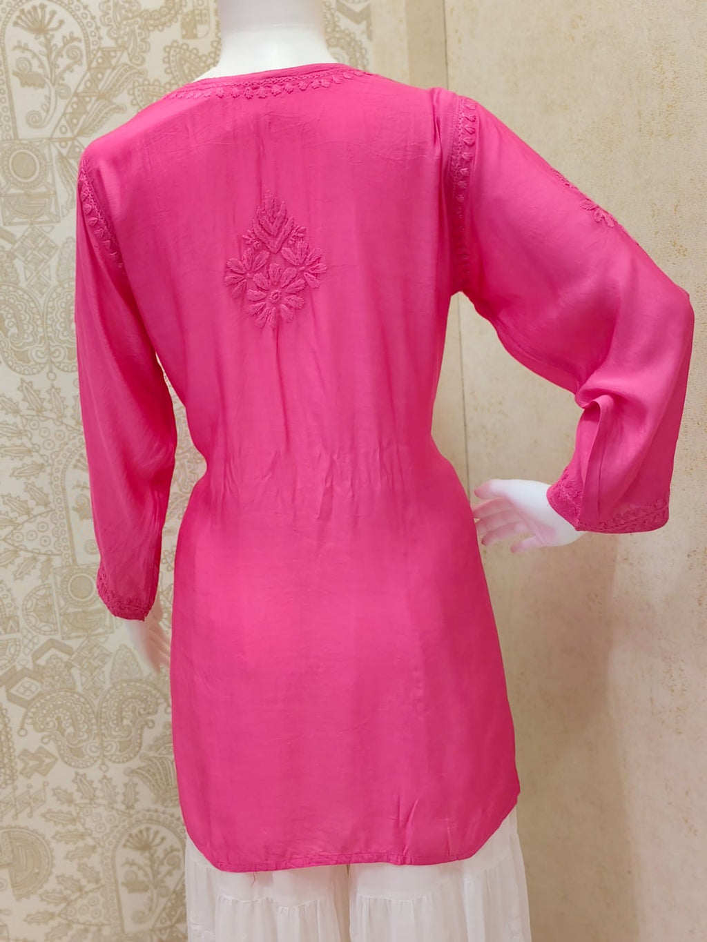 Lazina premium muslin tone to tone short kurti