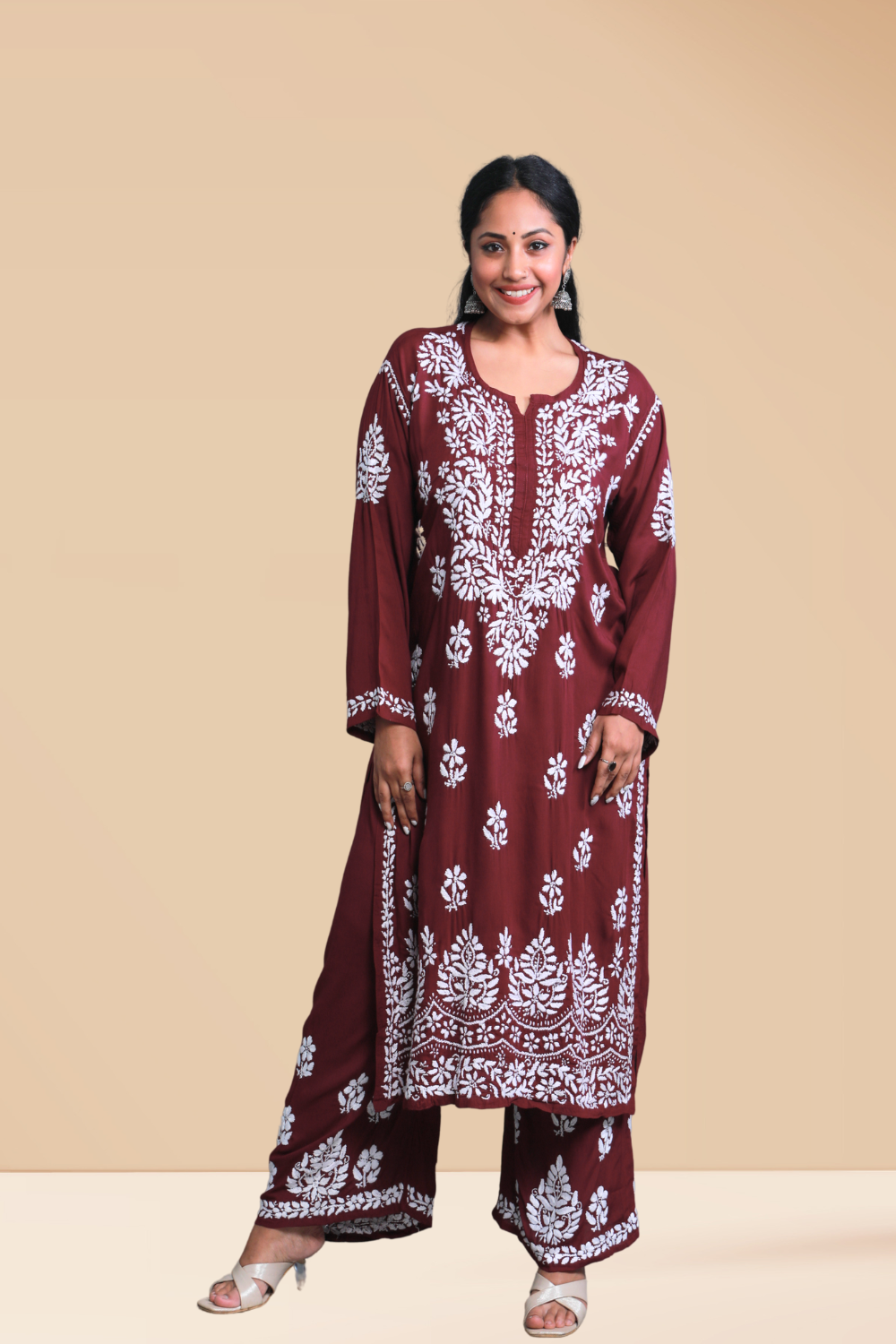 chikan kurti set for women