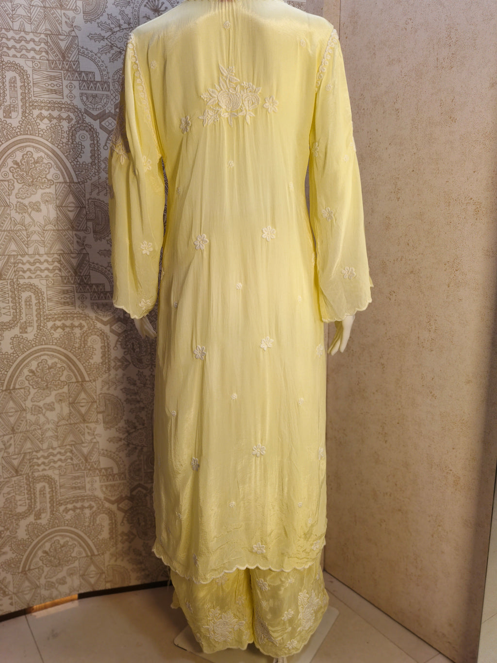 Noya Crepe silk Cutwork palazzo set