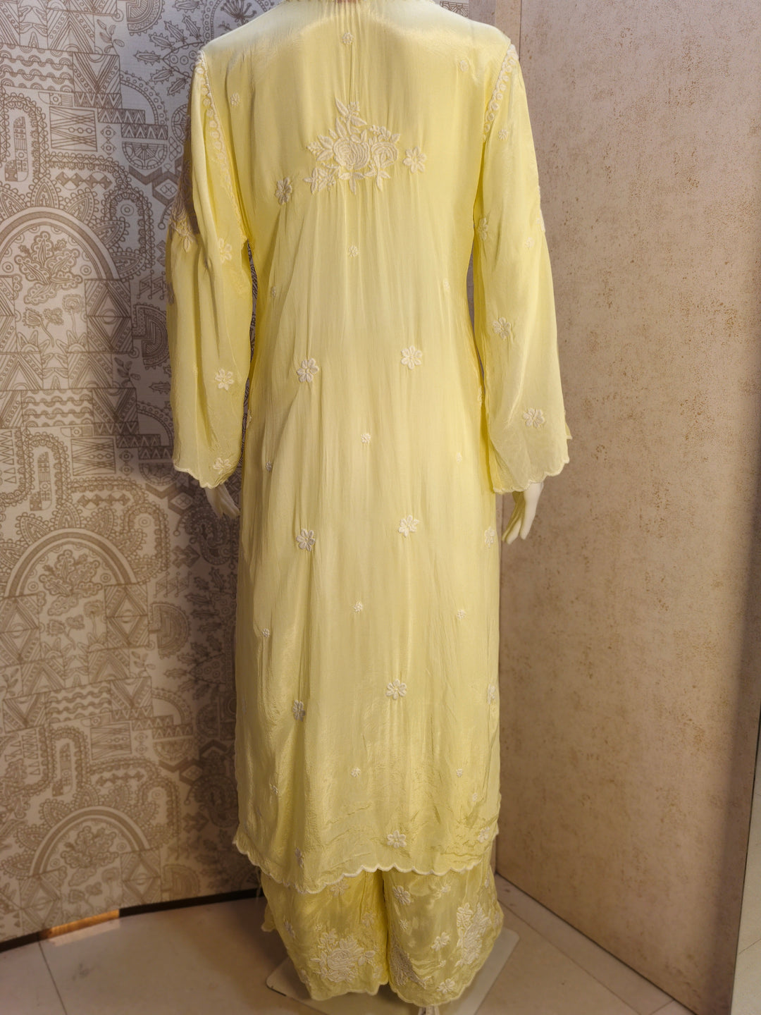 Noya Crepe silk Cutwork palazzo set
