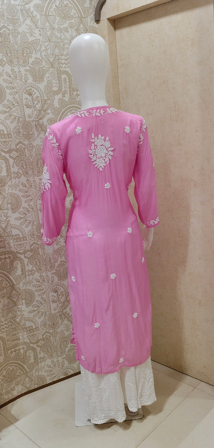 Dania Premium Muslin 3D Chikankari  Kurti