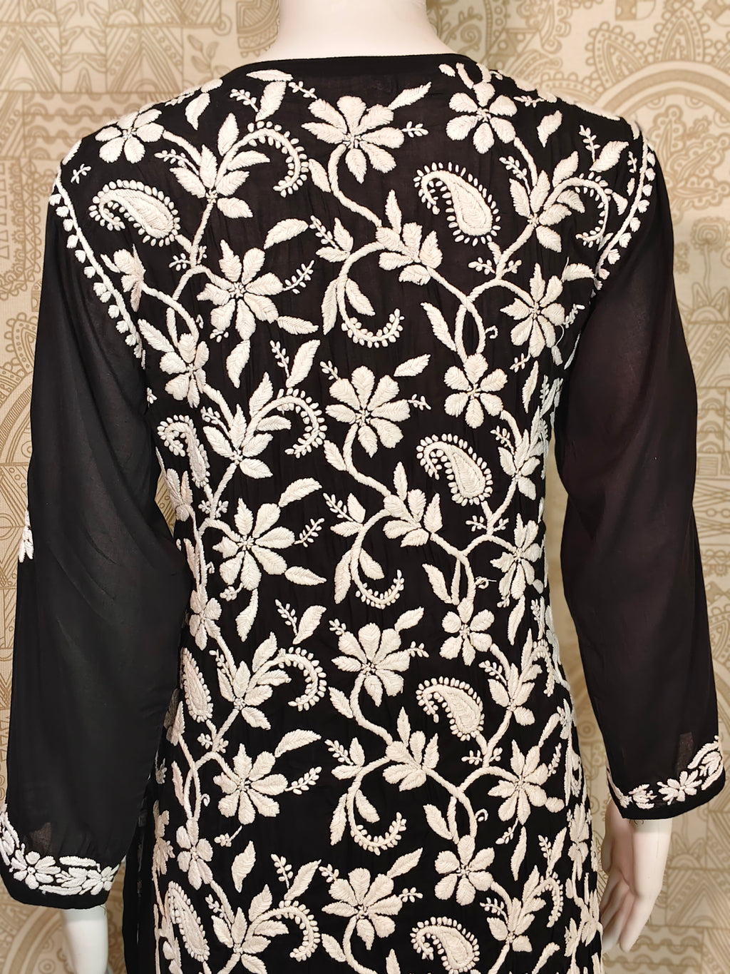 Komal Premium Modal black 7D full heavy work long kurti