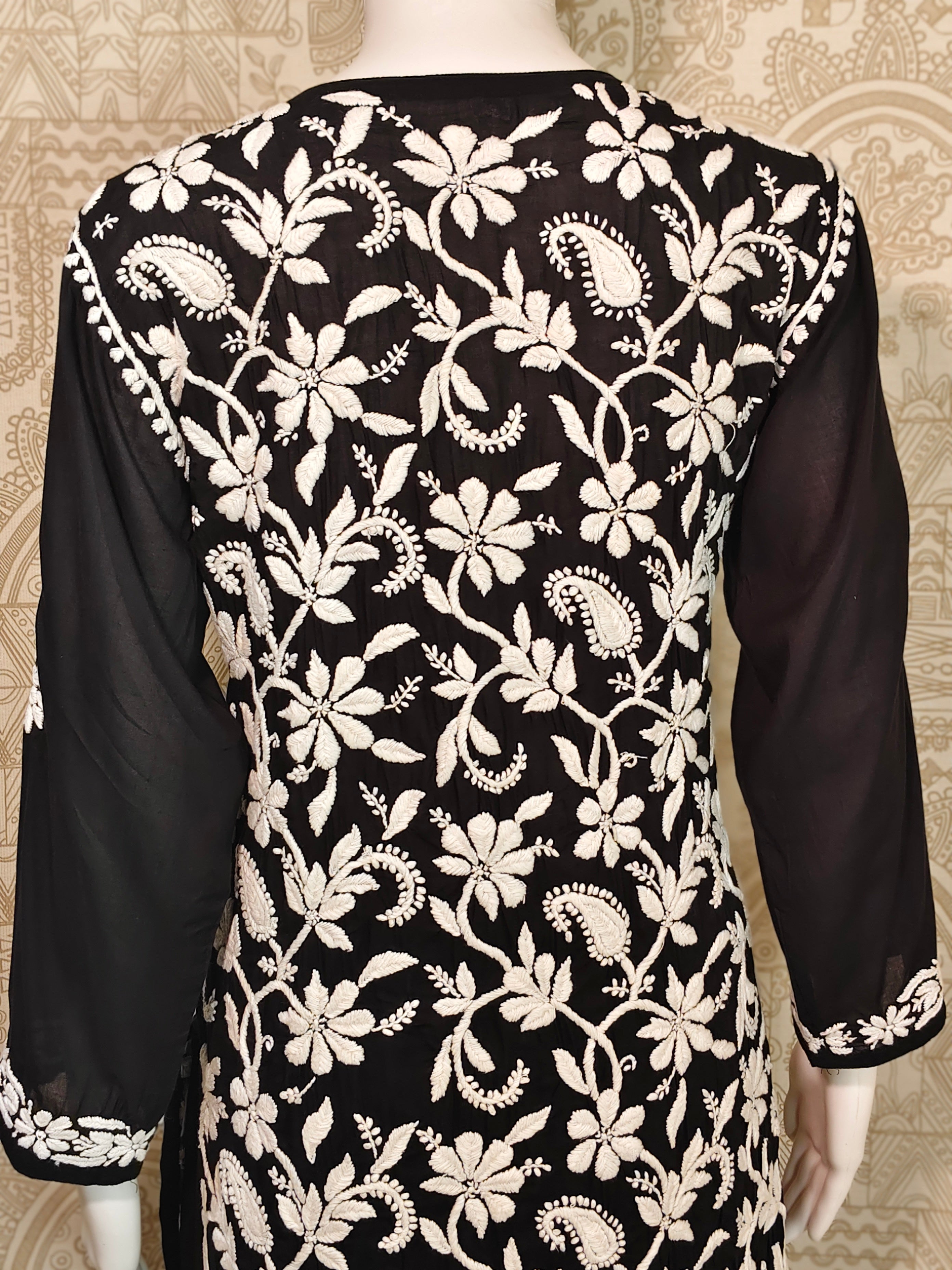 Komal Premium Modal black 7D full heavy work long kurti