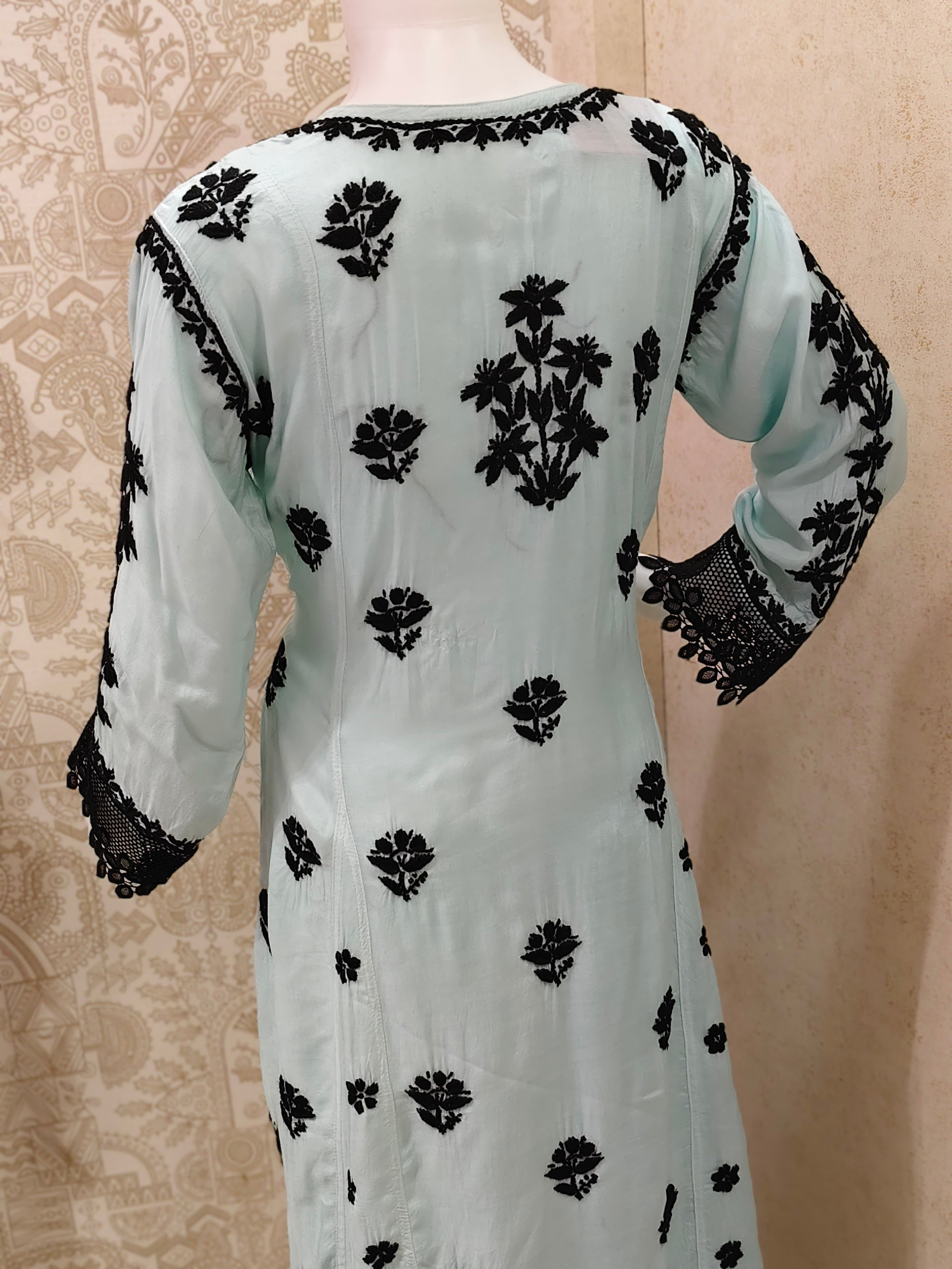 Emira Premium Muslin 3D Chikankari Palazzo Set