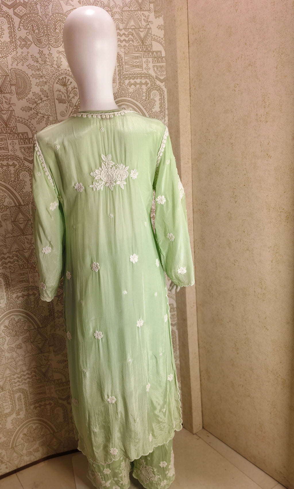 Noya Crepe silk Cutwork palazzo set