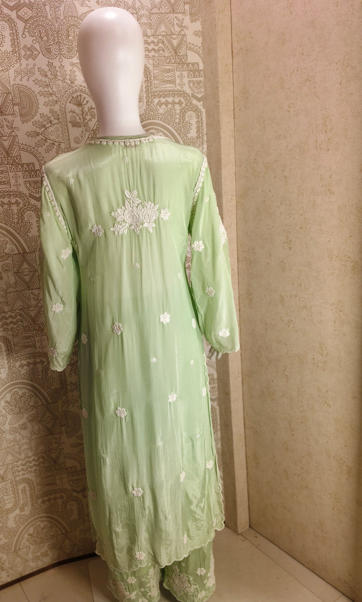 Noya Crepe silk Cutwork palazzo set