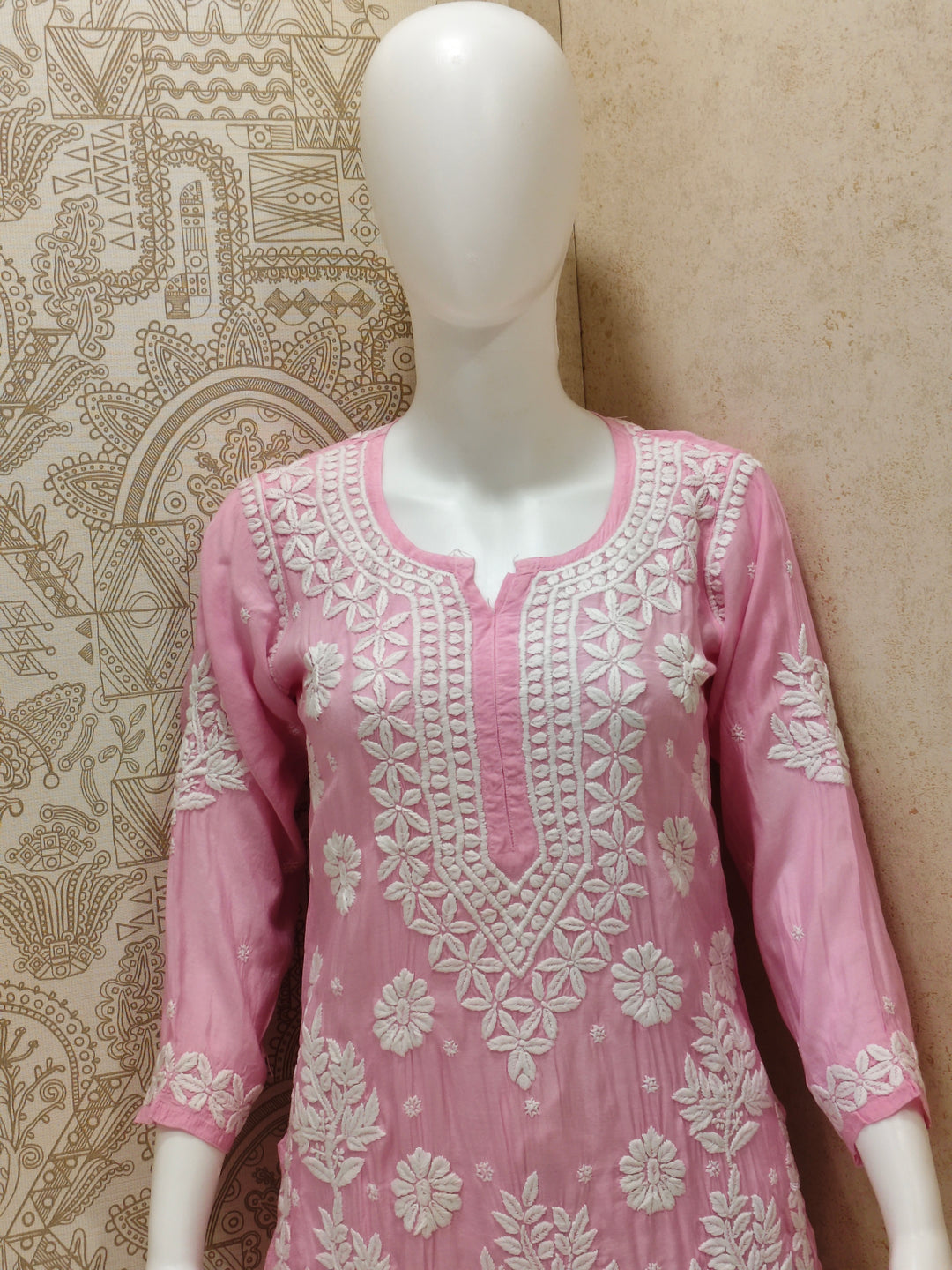 Tahira  Premium Muslin 3D Chikankari  Kurti