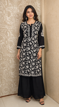 Komal Premium Modal black 7D full heavy work long kurti