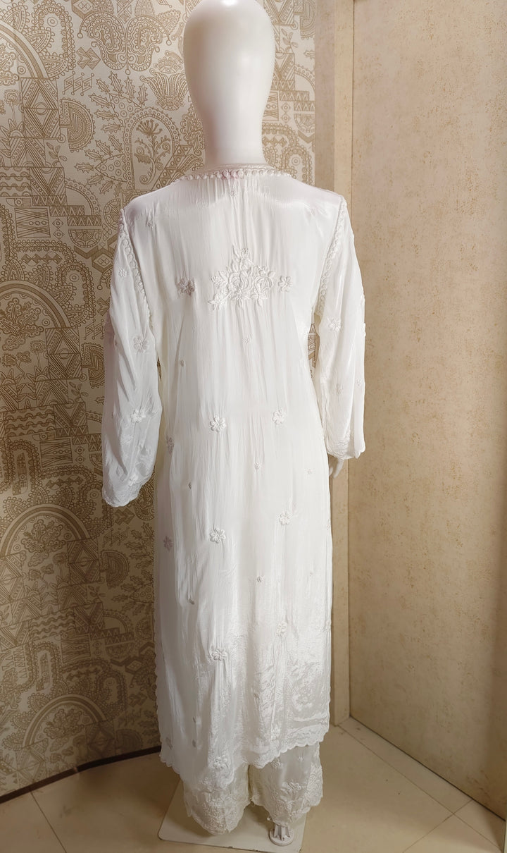 Noya Crepe silk Cutwork palazzo set