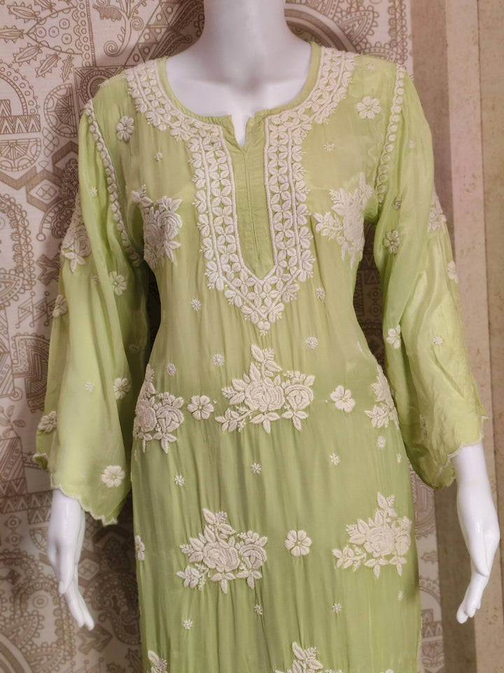 Noya Crepe silk Cutwork palazzo set