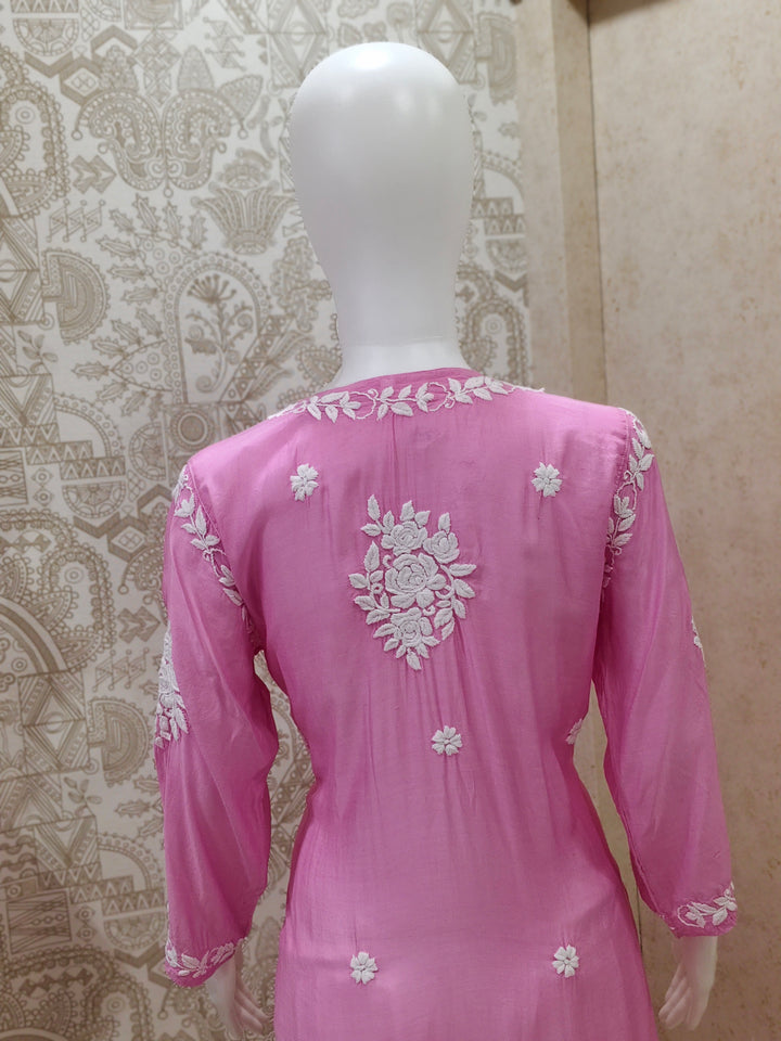 Dania Premium Muslin 3D Chikankari  Kurti