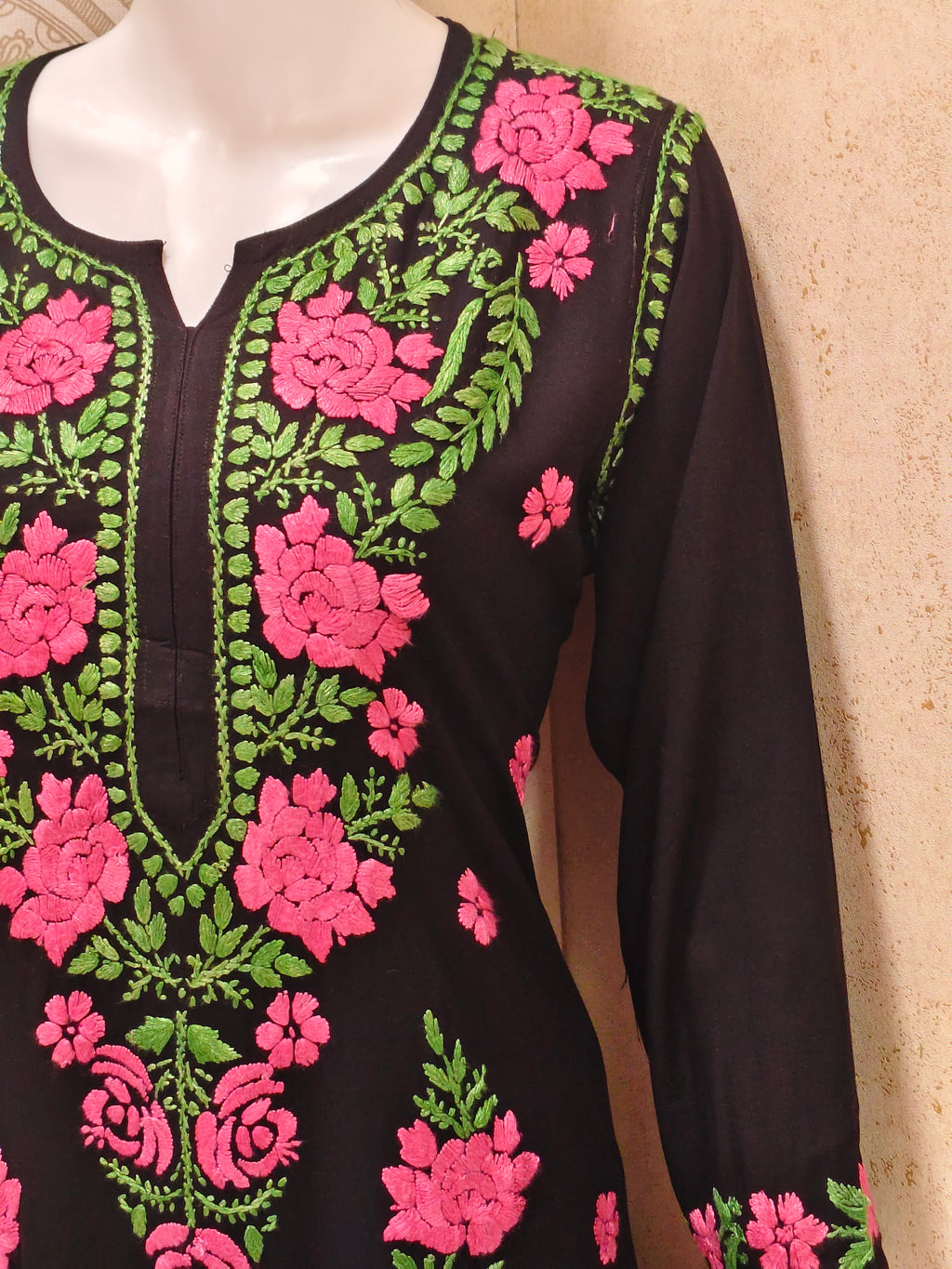 Ruba Rayon Chikankari Designer Black Palazzo Set