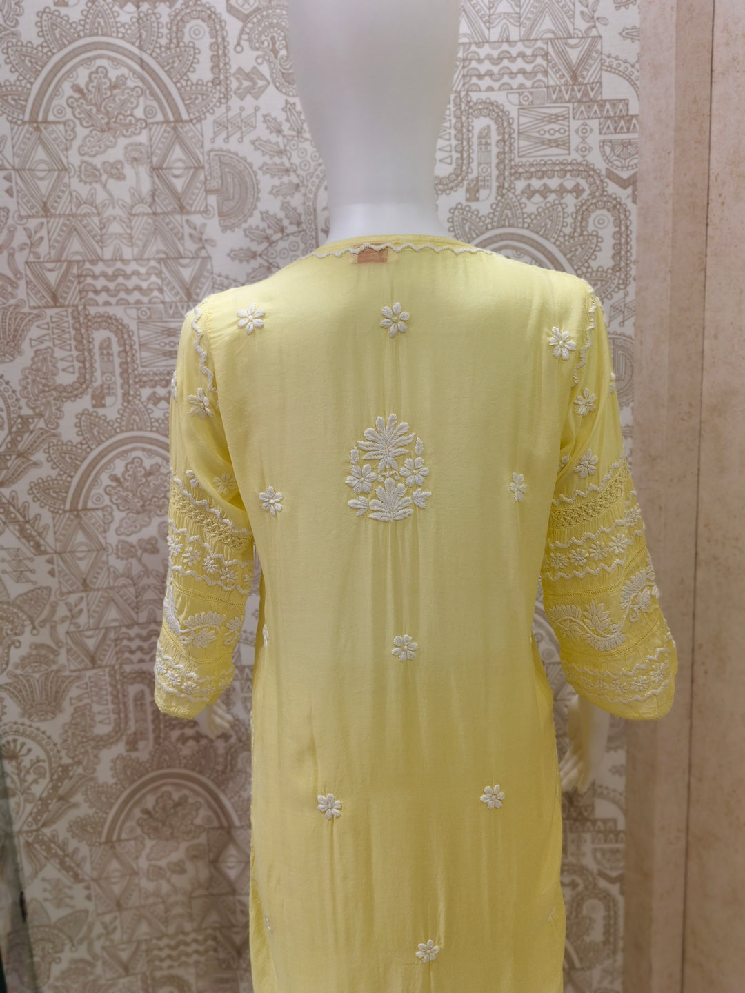 Zainab Premium Muslin 3D Chikankari  Kurti Pant Set