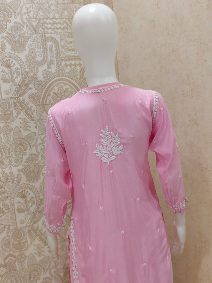 Tahira  Premium Muslin 3D Chikankari  Kurti