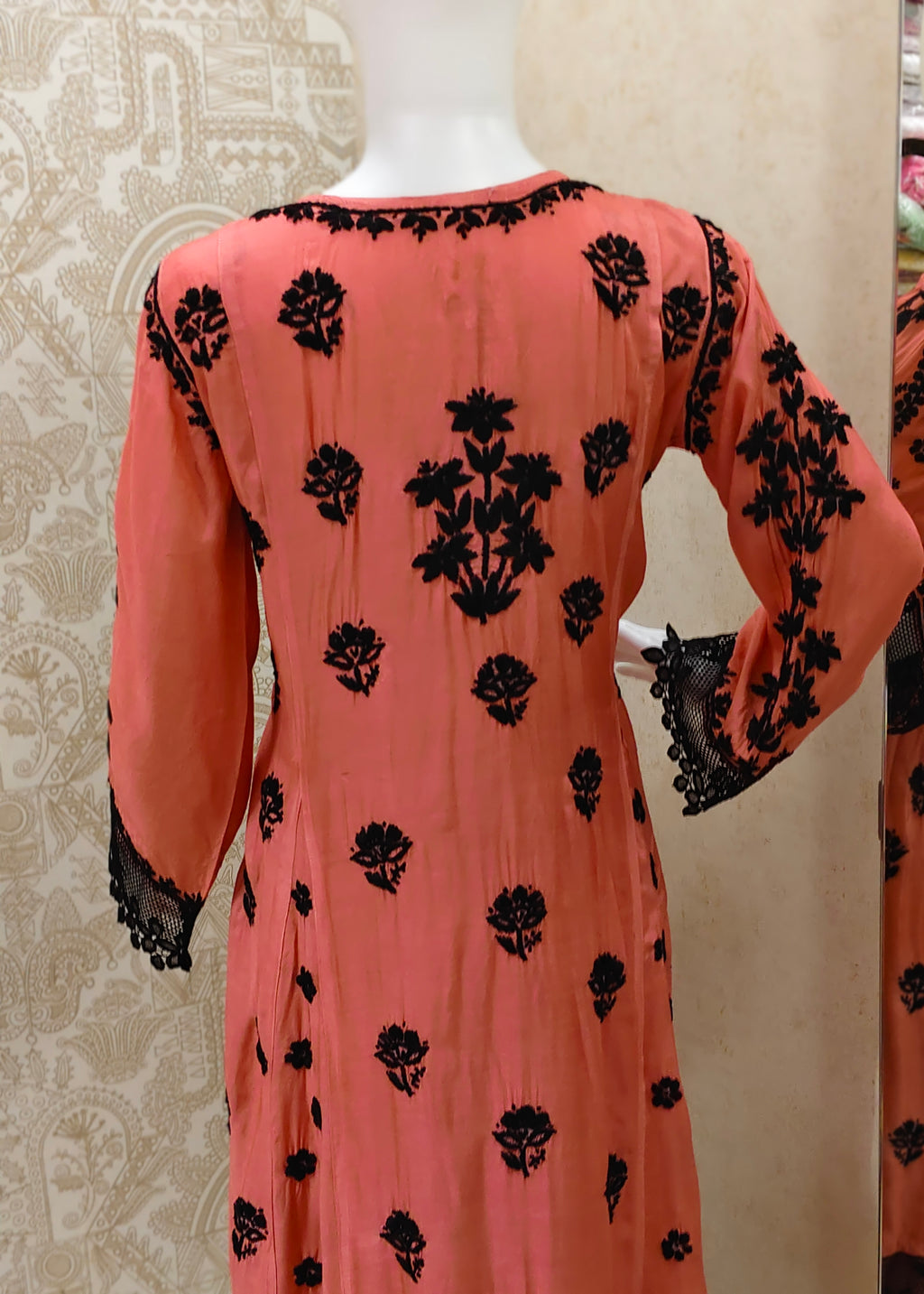 Emira Premium Muslin 3D Chikankari Palazzo Set