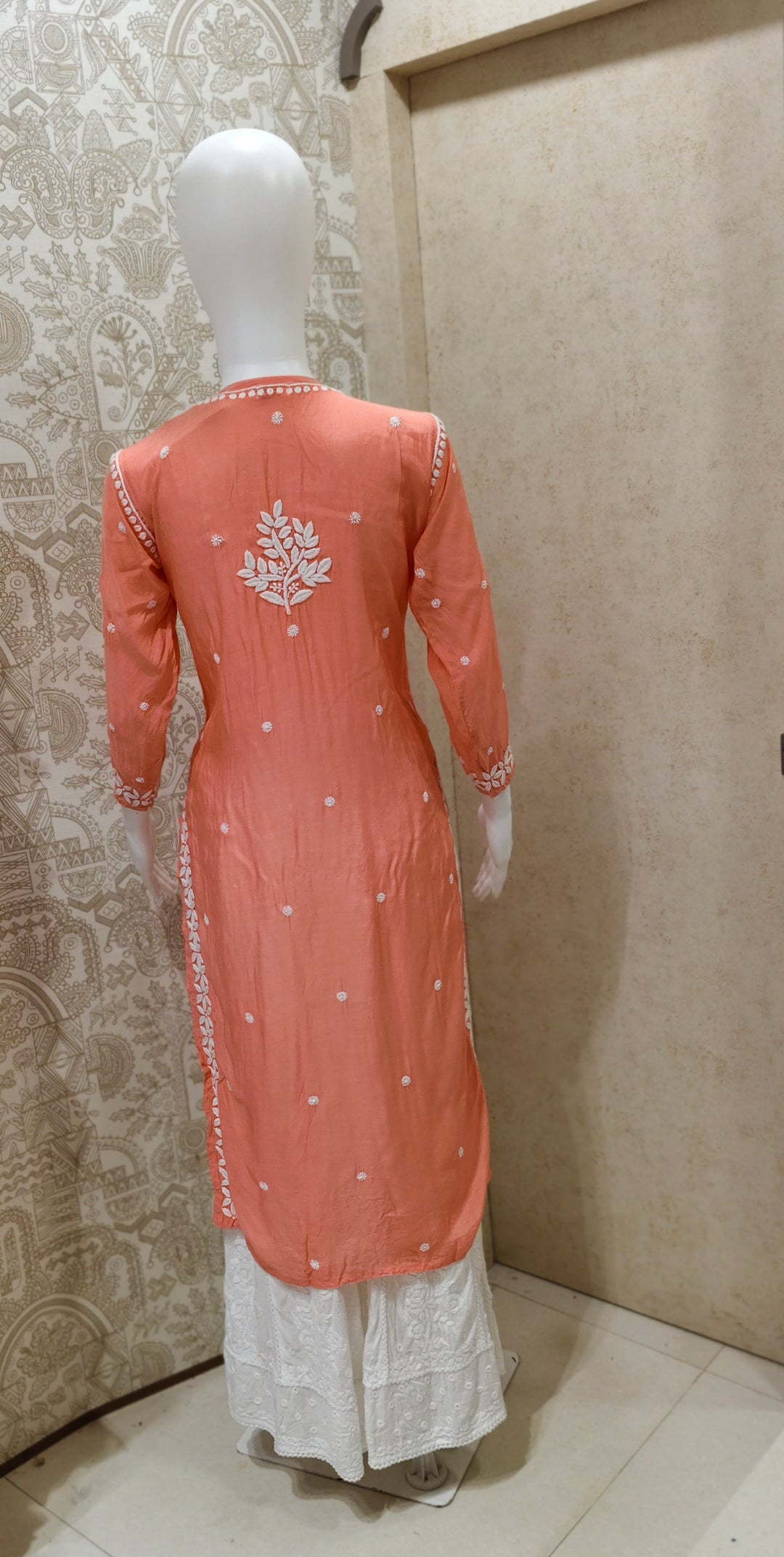 Tahira  Premium Muslin 3D Chikankari  Kurti