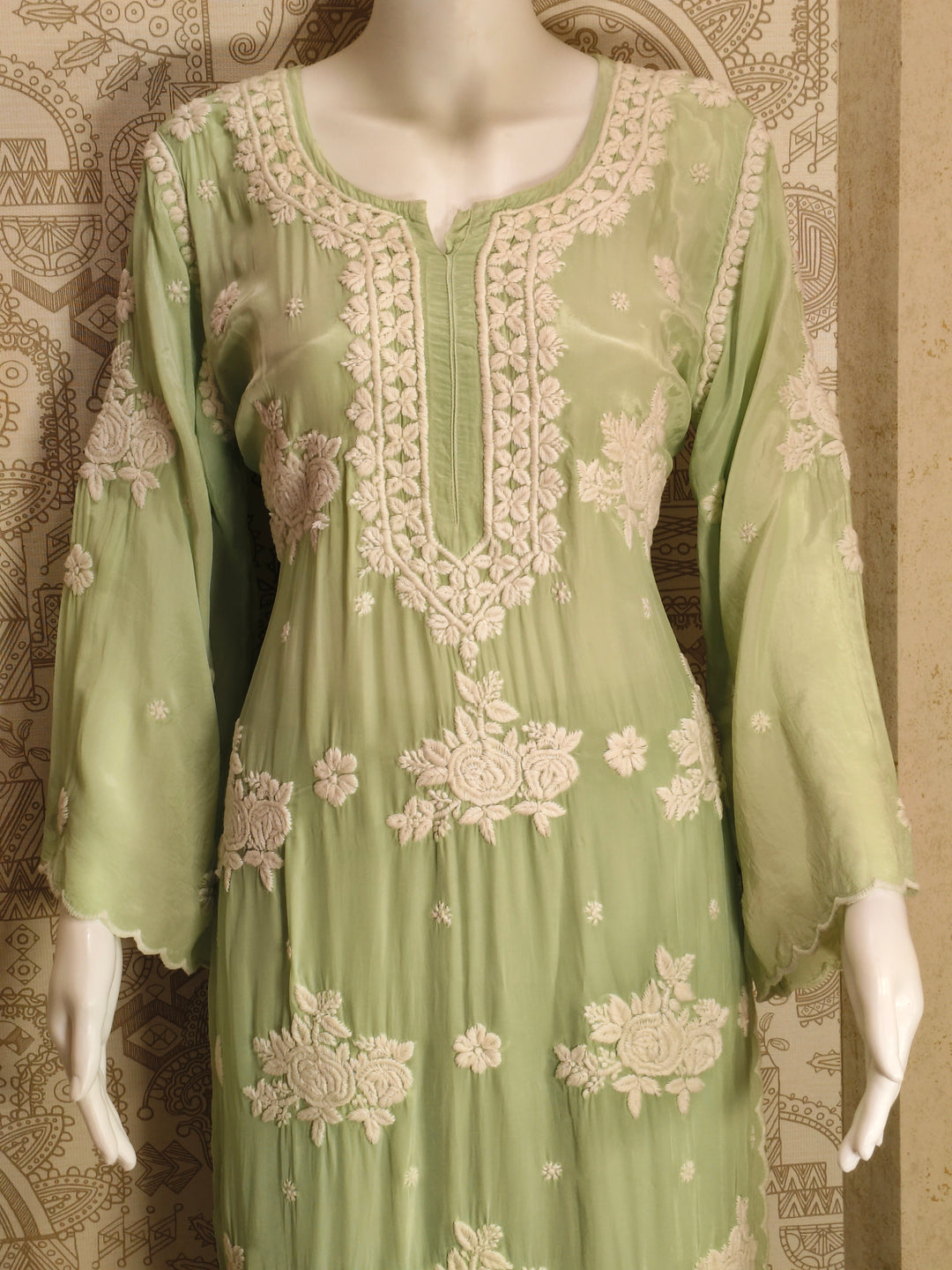 Noya Crepe silk Cutwork palazzo set