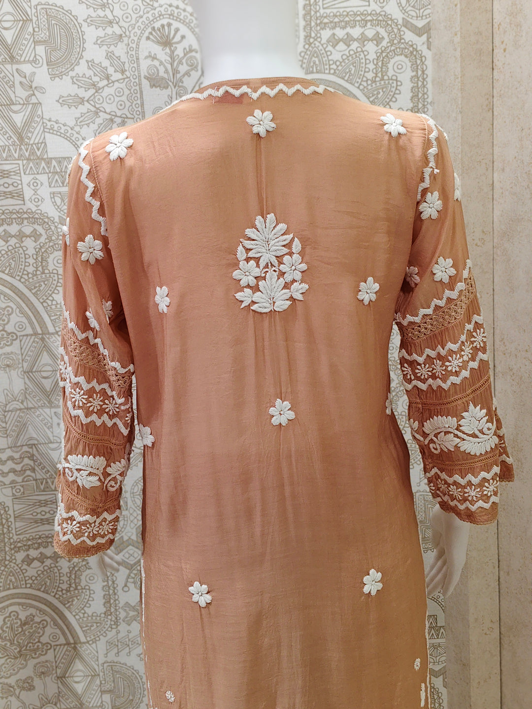Zainab Premium Muslin 3D Chikankari  Kurti Pant Set
