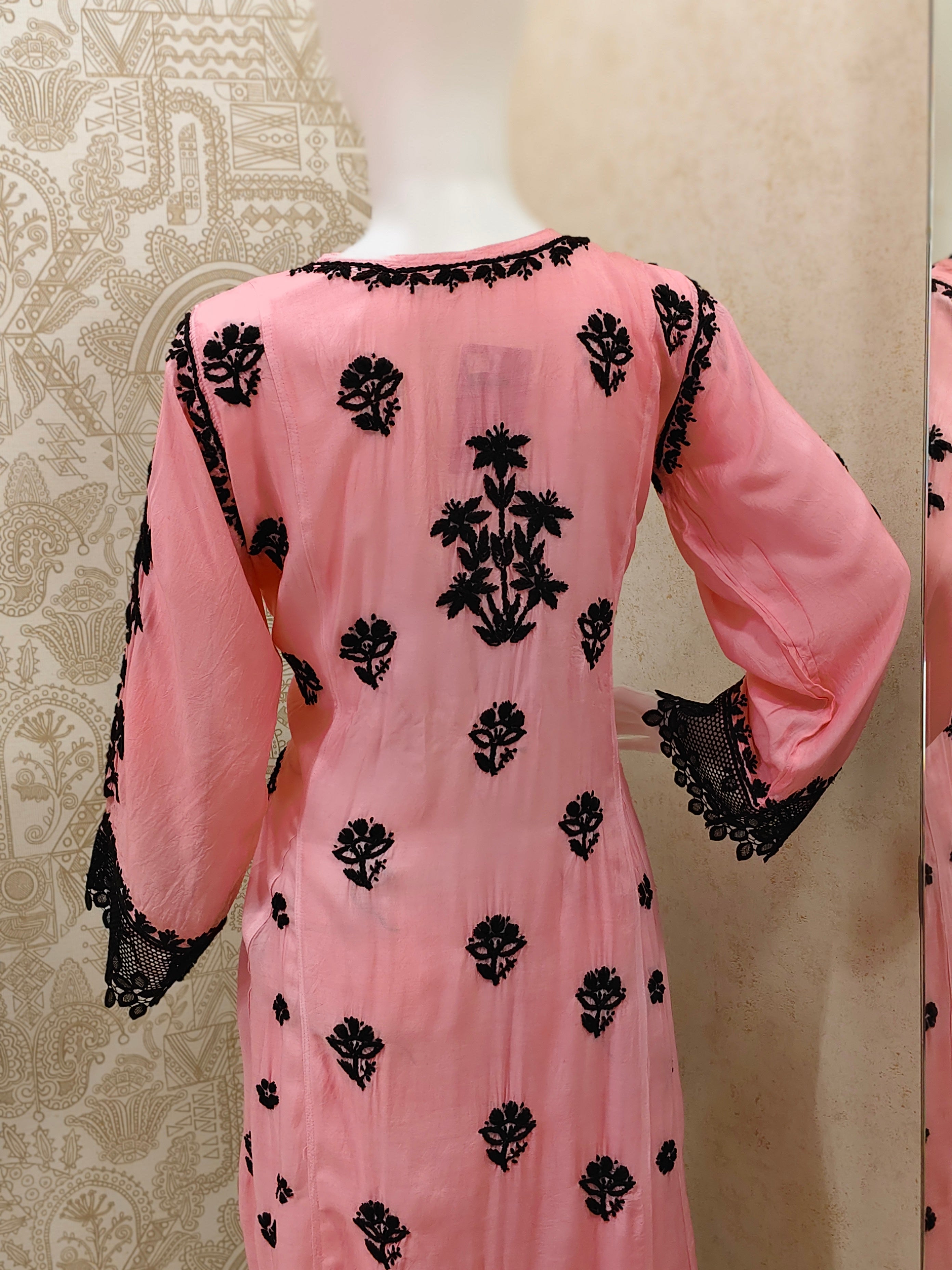 Emira Premium Muslin 3D Chikankari Palazzo Set