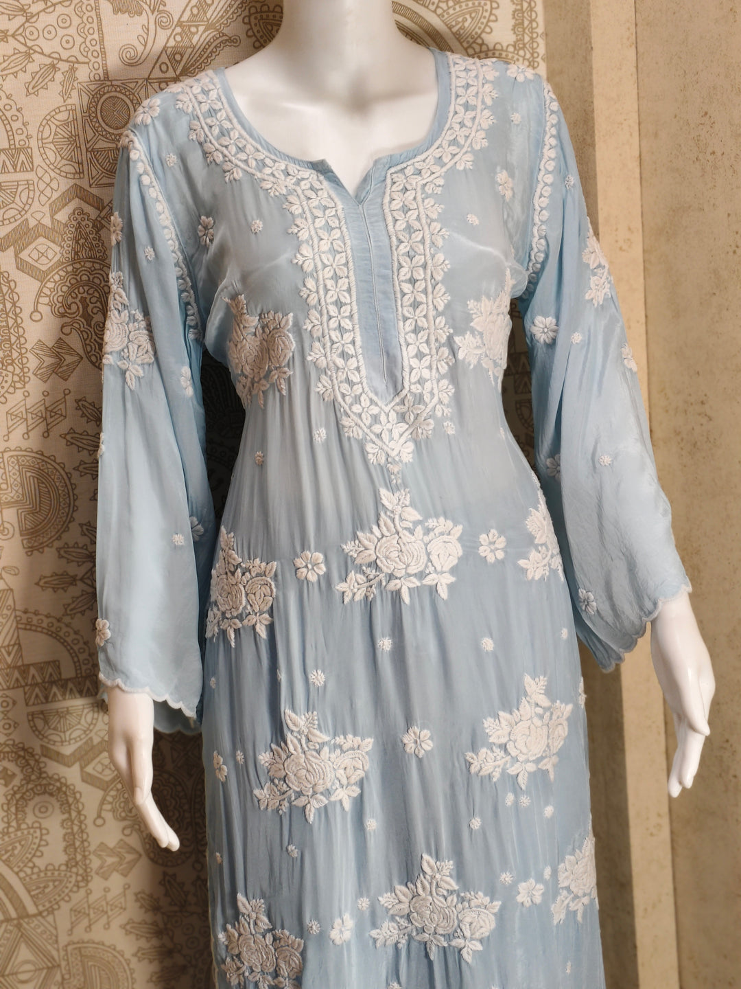Noya Crepe silk Cutwork palazzo set
