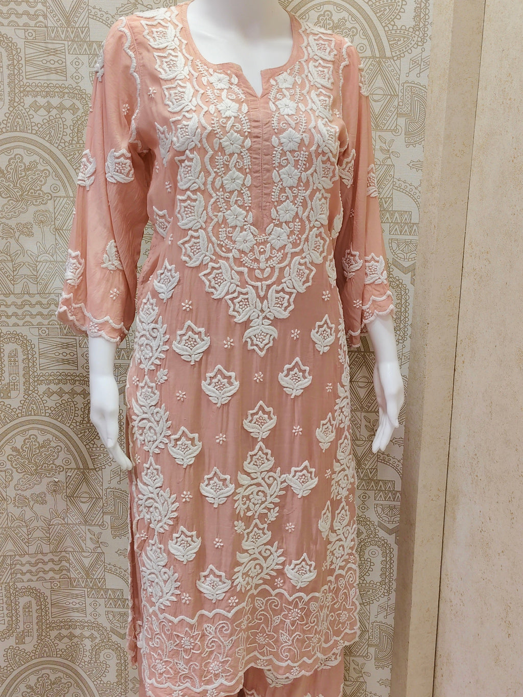 Rahila Muslin 3D Kurti Palazzo Set