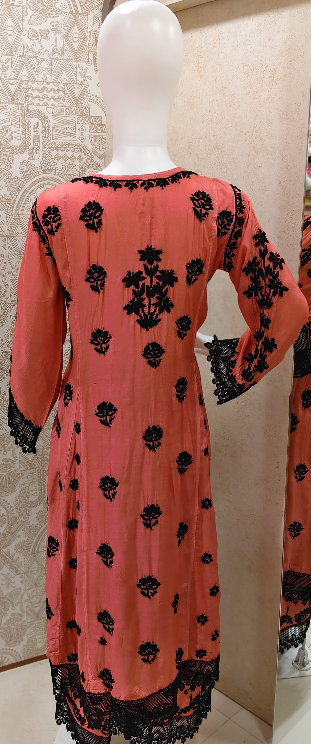 Emira Premium Muslin 3D Chikankari Palazzo Set