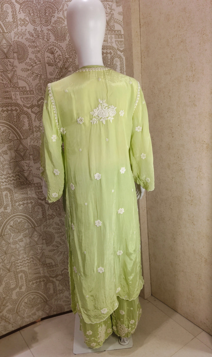 Noya Crepe silk Cutwork palazzo set