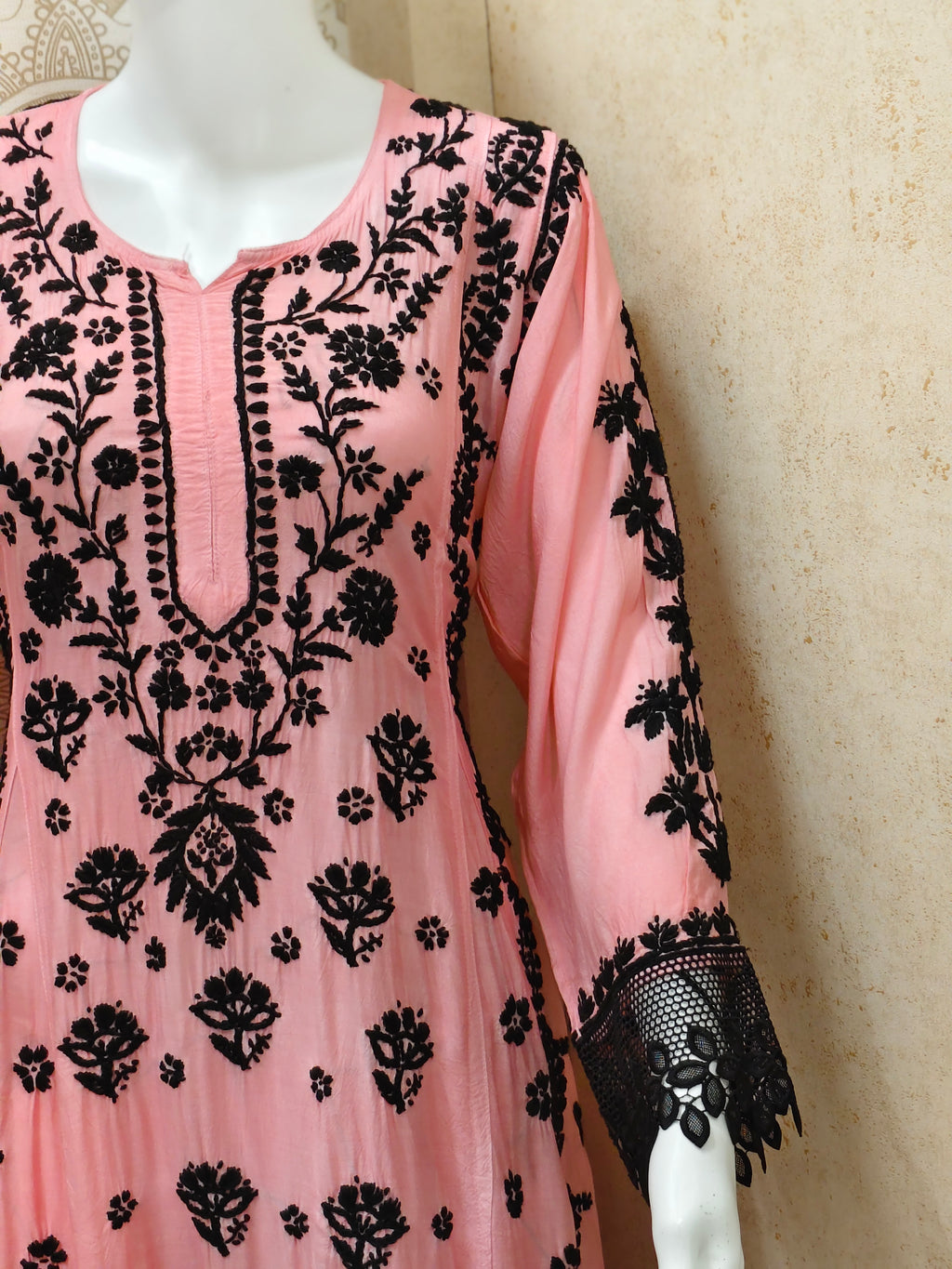 Emira Premium Muslin 3D Chikankari Palazzo Set
