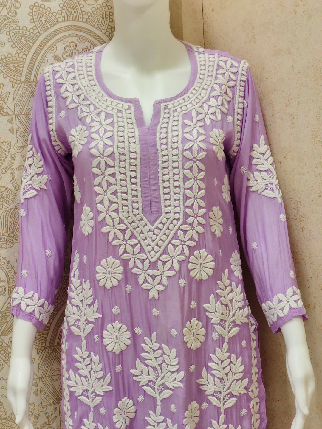 Tahira  Premium Muslin 3D Chikankari  Kurti