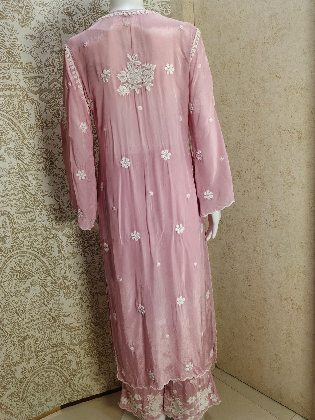 Noya Crepe silk Cutwork palazzo set
