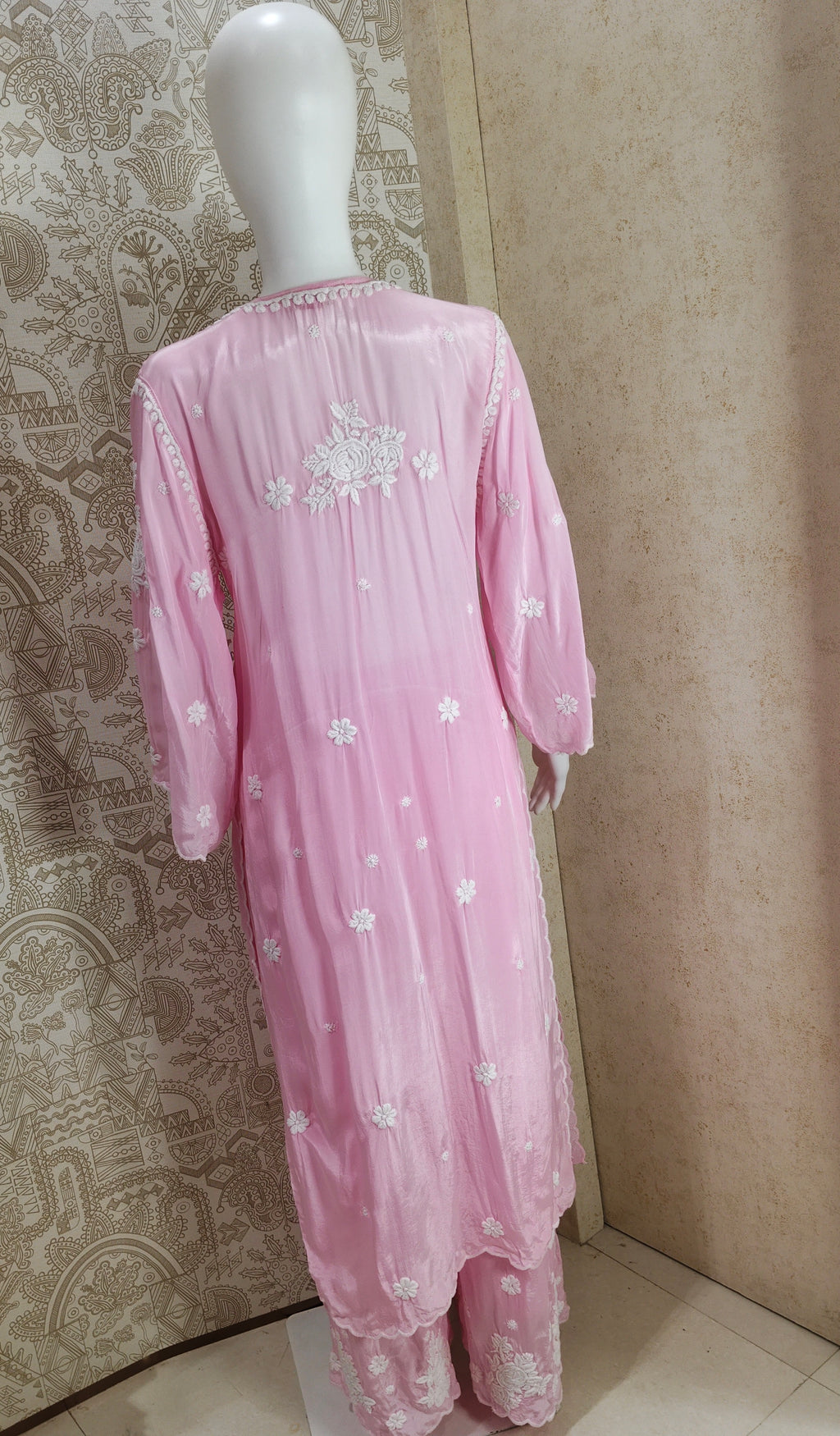 Noya Crepe silk Cutwork palazzo set