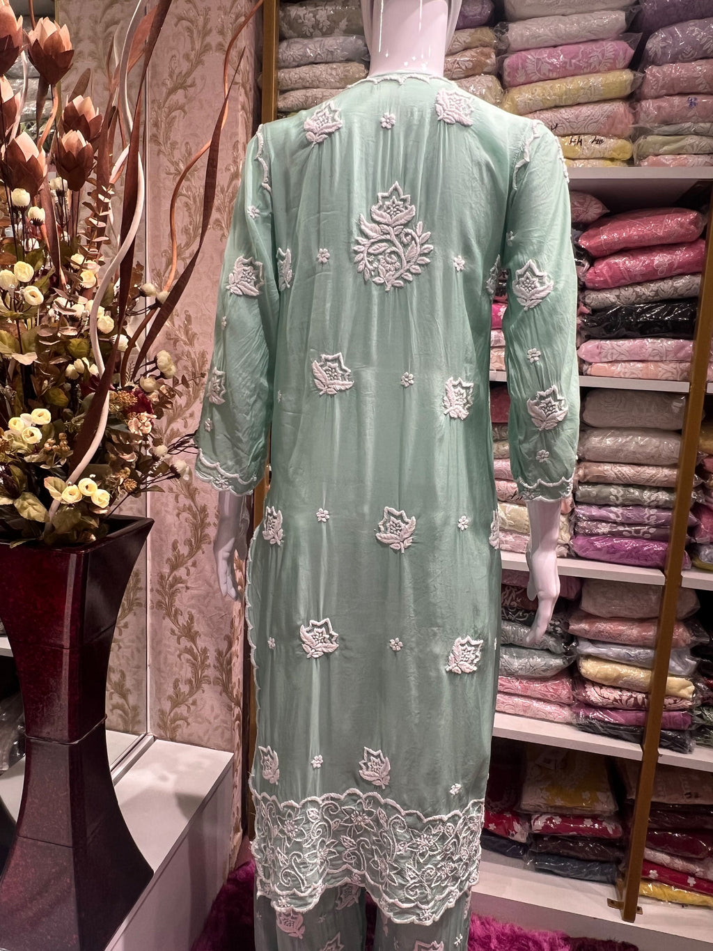 Rahila Muslin 3D Kurti Palazzo Set
