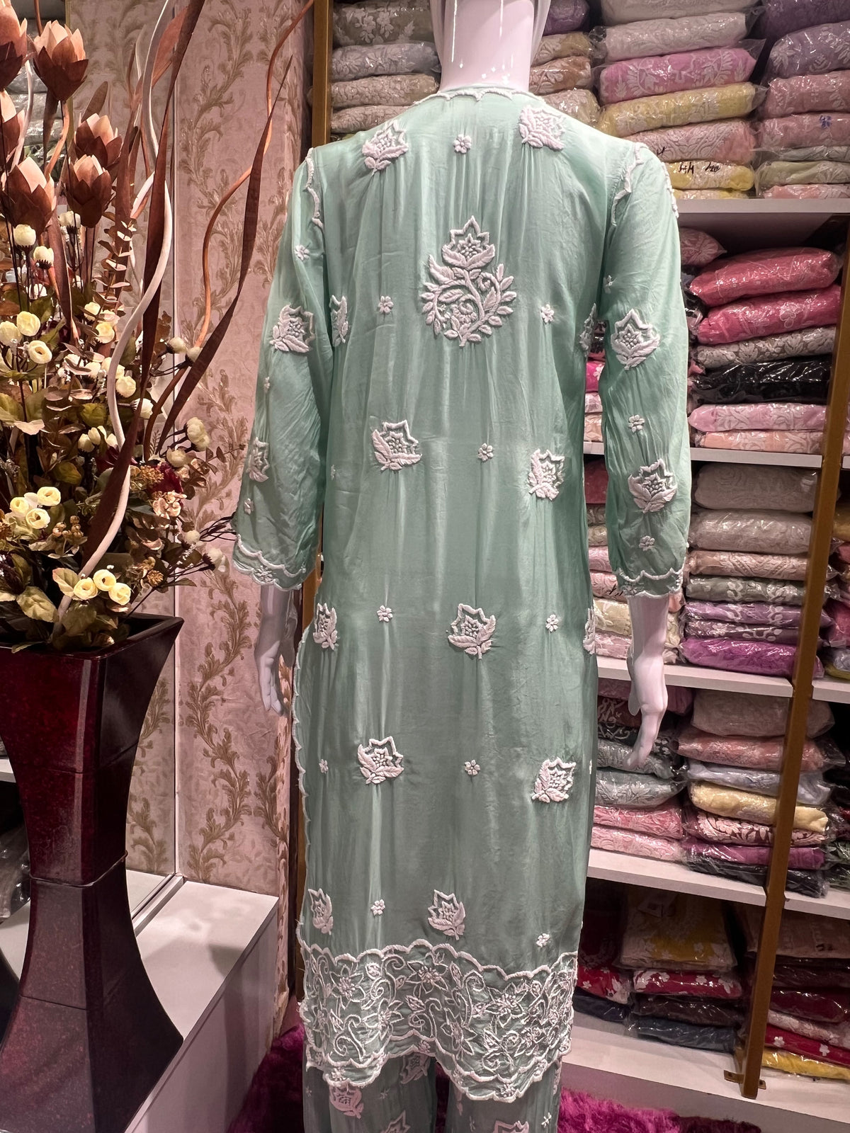 Rahila Muslin 3D Kurti Palazzo Set