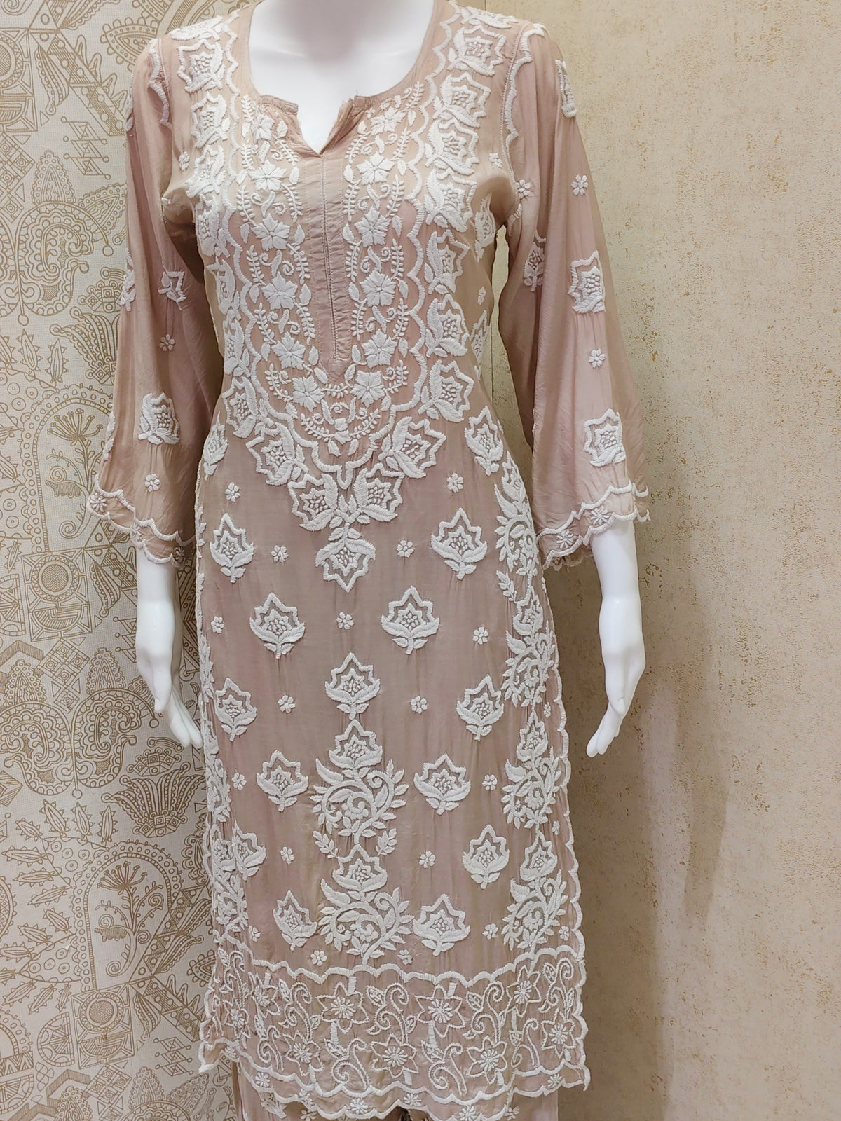 Rahila Muslin 3D Kurti Palazzo Set
