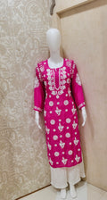 Dania Premium Muslin 3D Chikankari  Kurti