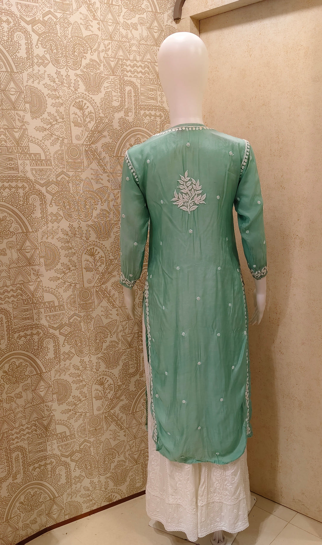 Tahira  Premium Muslin 3D Chikankari  Kurti