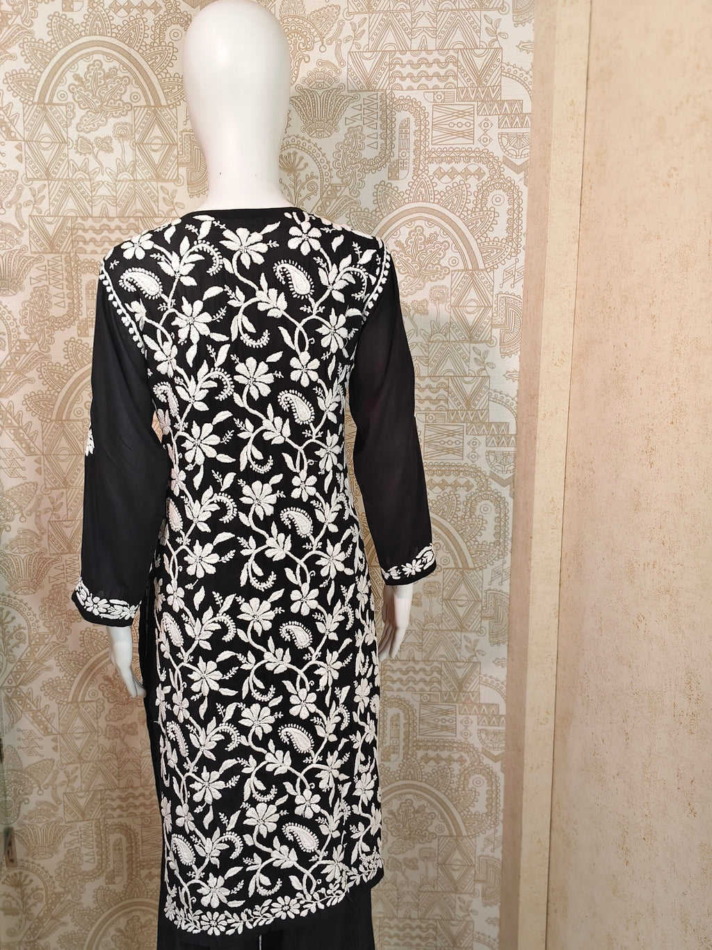 Komal Premium Modal black 7D full heavy work long kurti