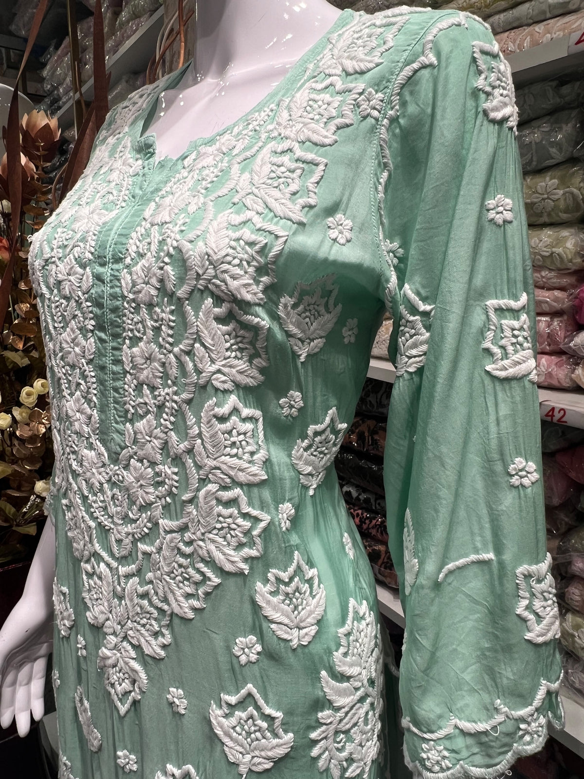 Rahila Muslin 3D Kurti Palazzo Set