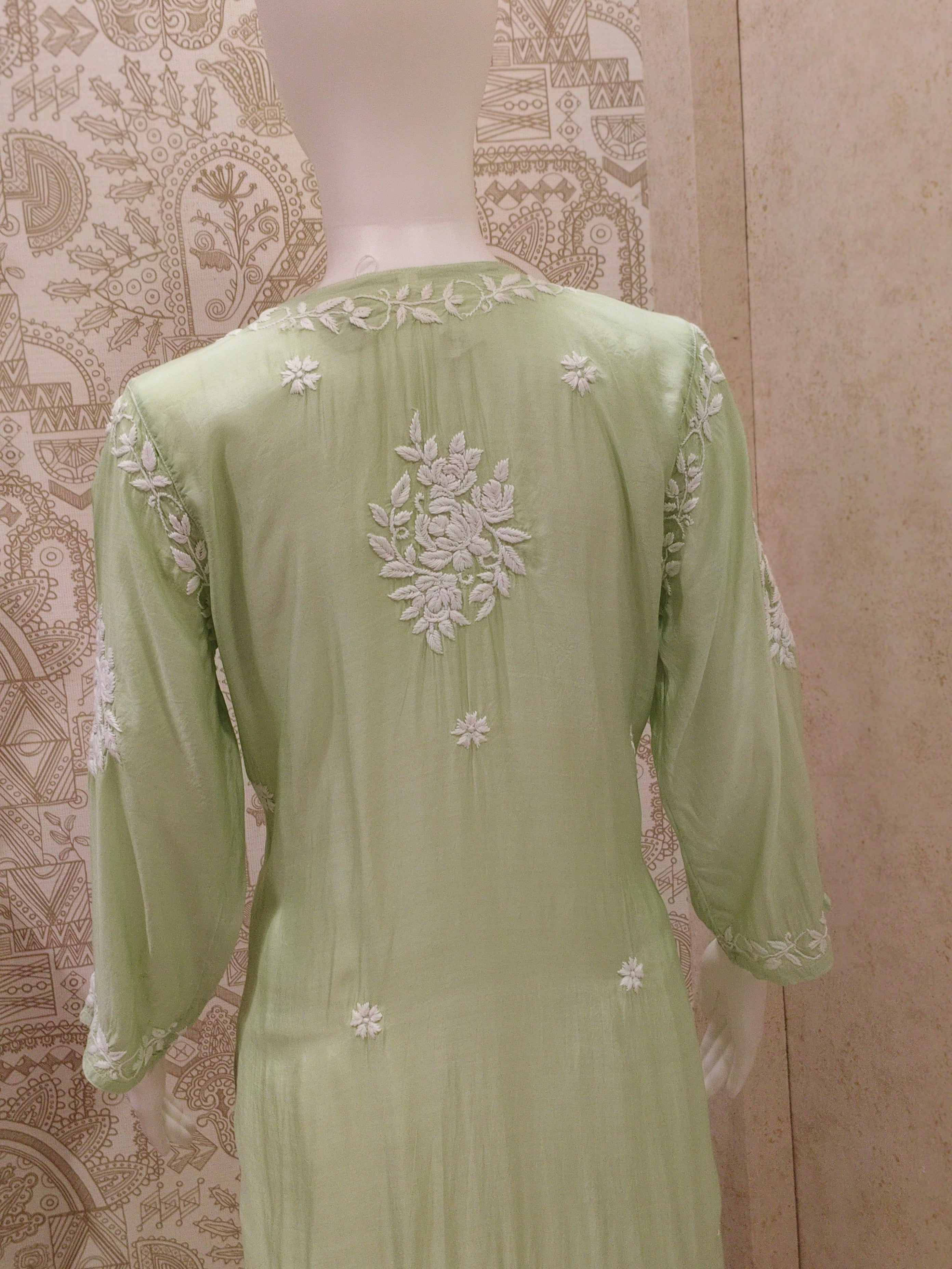 Dania Premium Muslin 3D Chikankari  Kurti