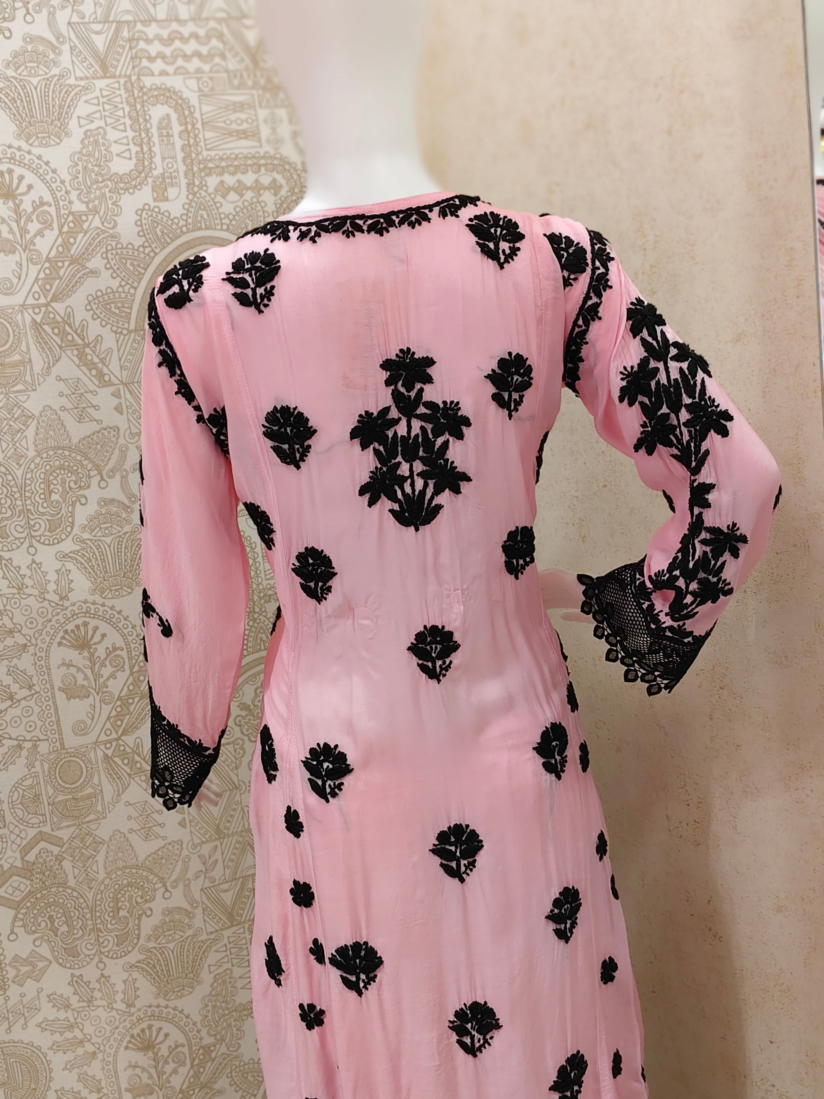 Emira Premium Muslin 3D Chikankari Palazzo Set