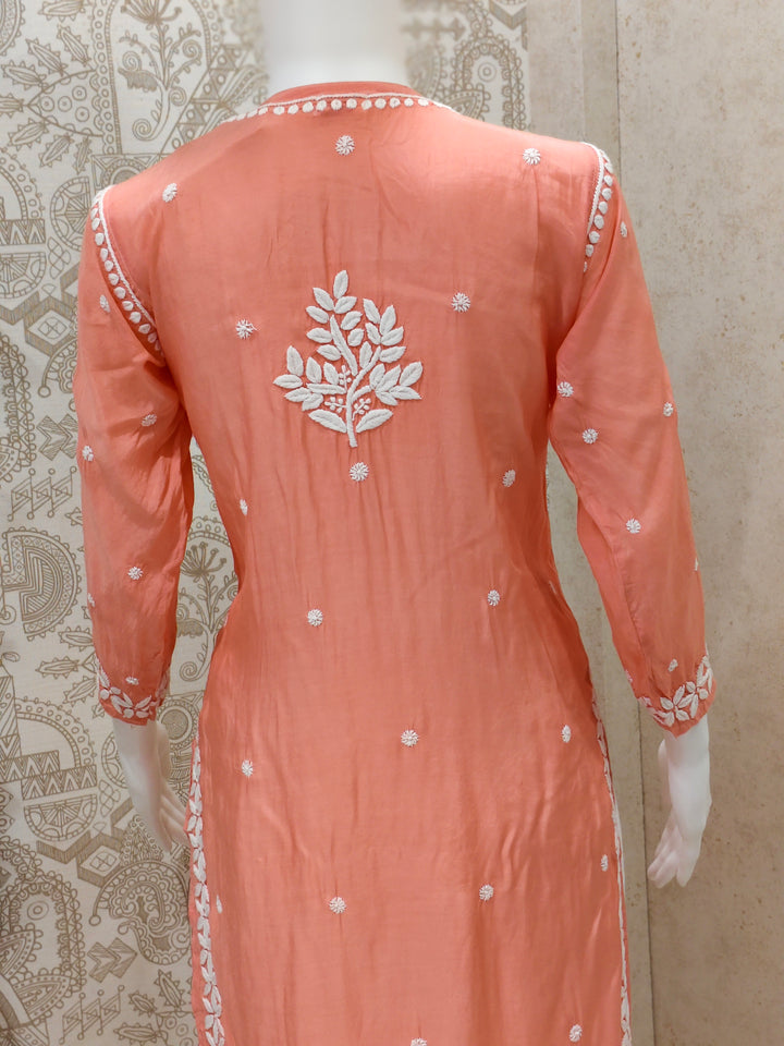 Tahira  Premium Muslin 3D Chikankari  Kurti
